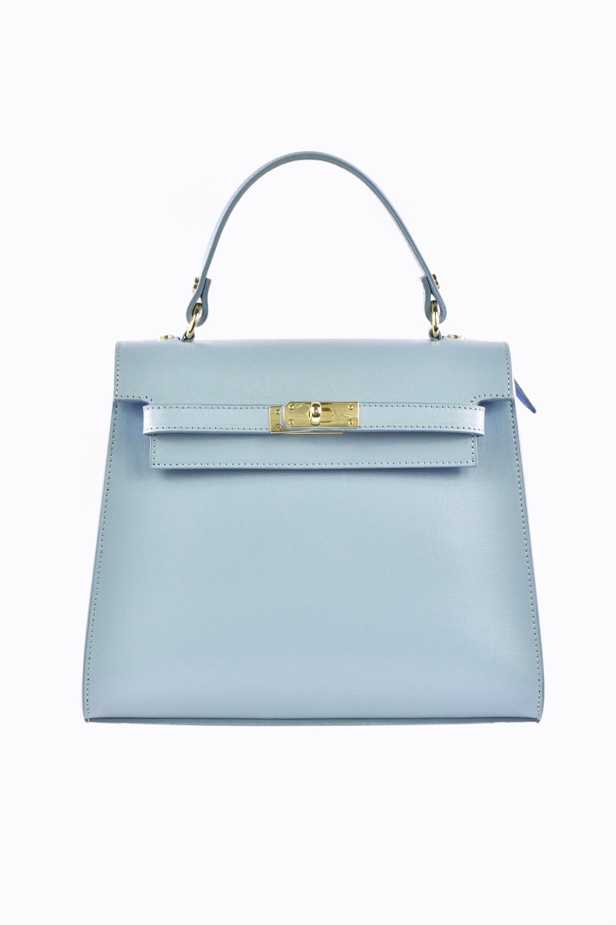 Zaira Bag in Sky Blue Saffiano Genuine Leather – Voemièn